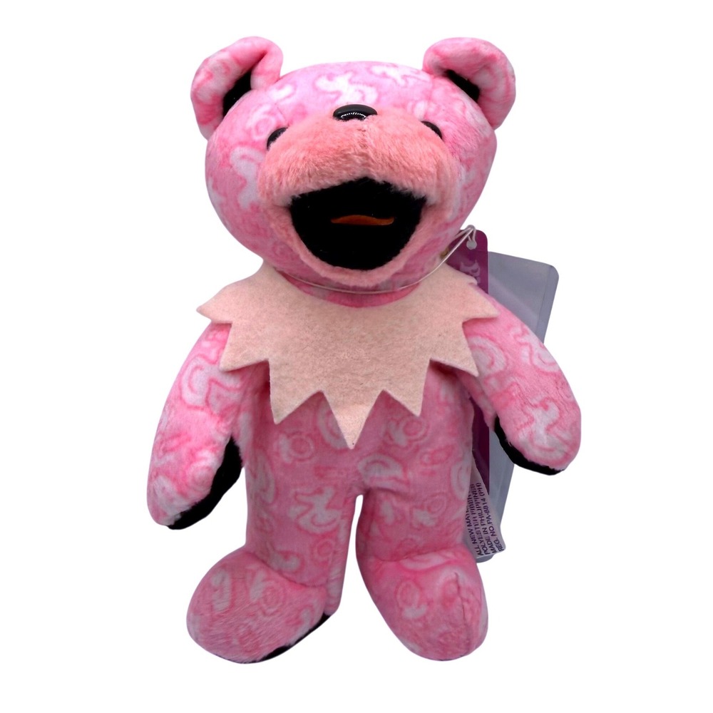 Liquid Blue VTG Grateful Dead Baby Pink Dancing Bear Plush Retro‎ Hippie OS